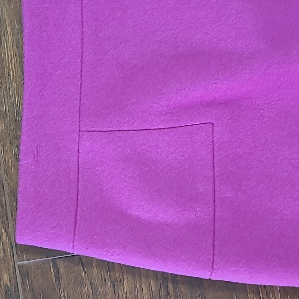 J. Crew Bright Pink Mini Skirt - Tailored A-Line Wool Size 6 - Picture 2 of 6
